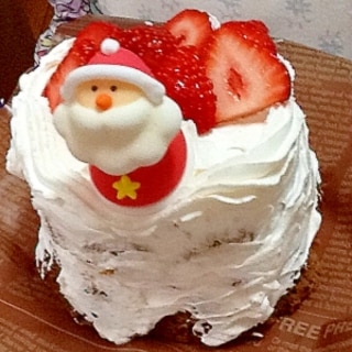 スチーマーで☆クリスマスミニデコケーキ